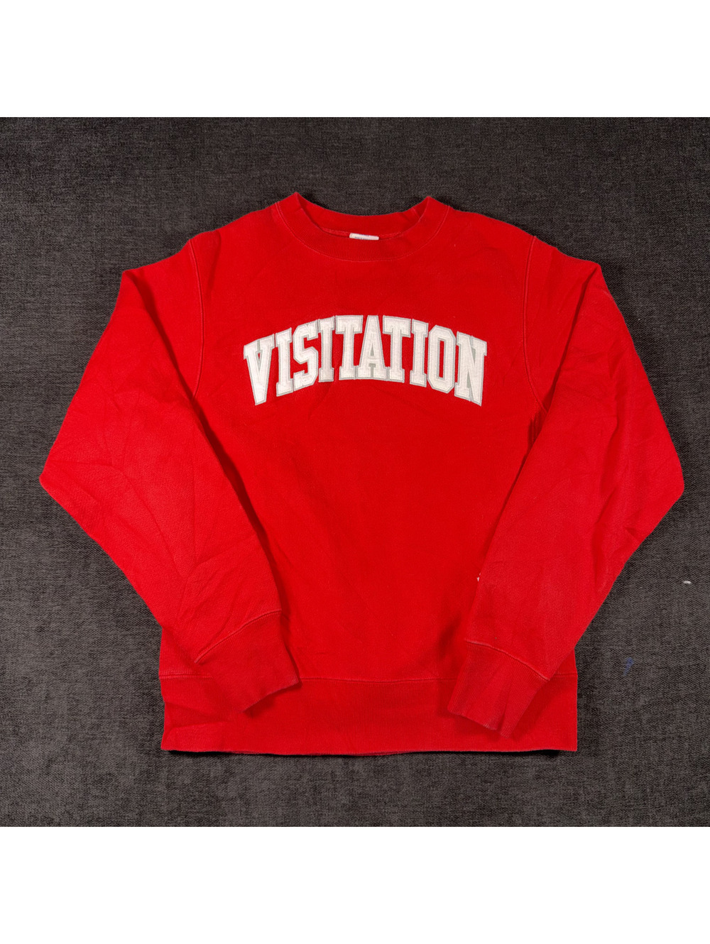 Champion Reverse Weave Red Visitation Crewneck Sweatshirt Small